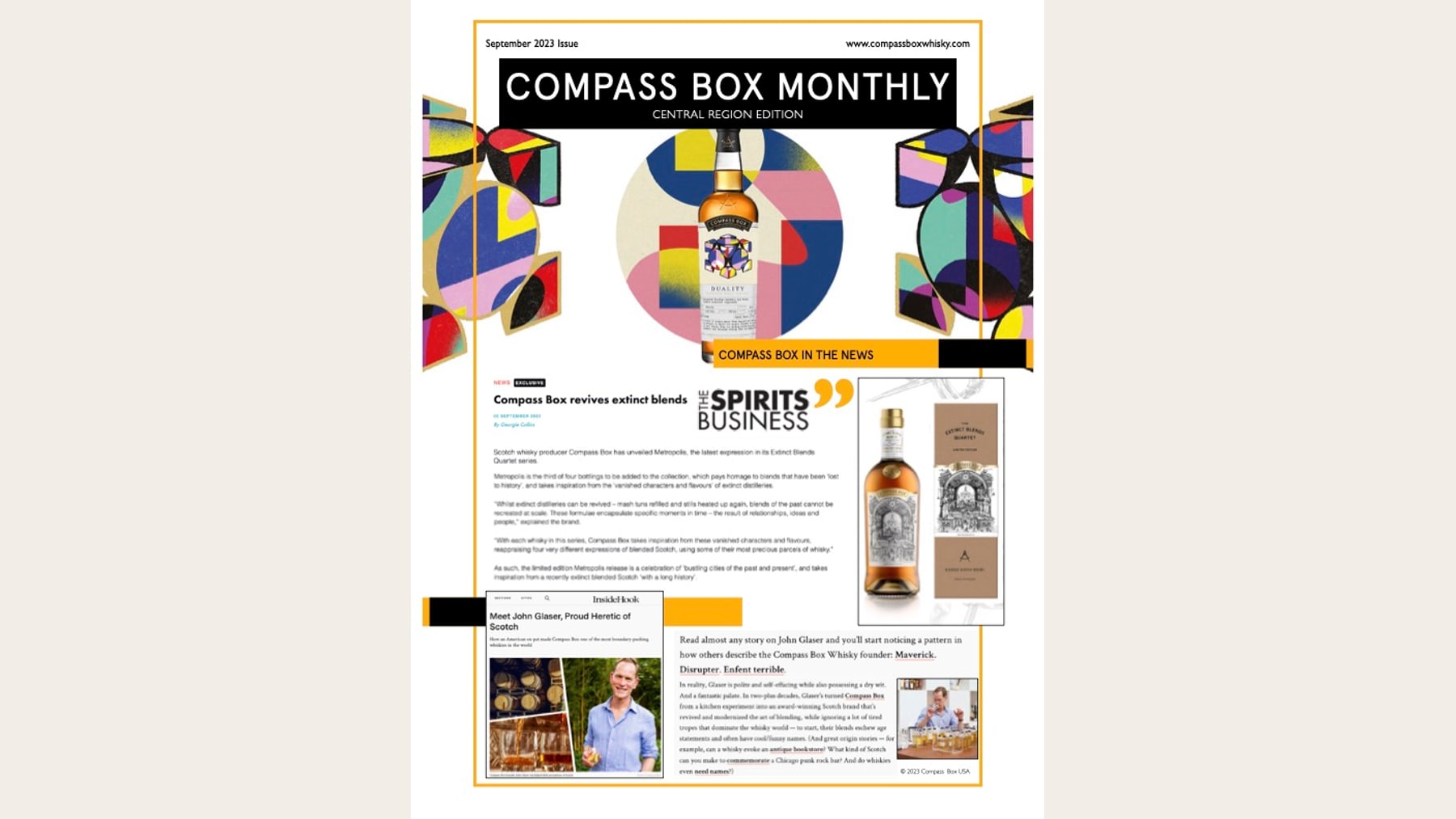 Compass Box in the News section