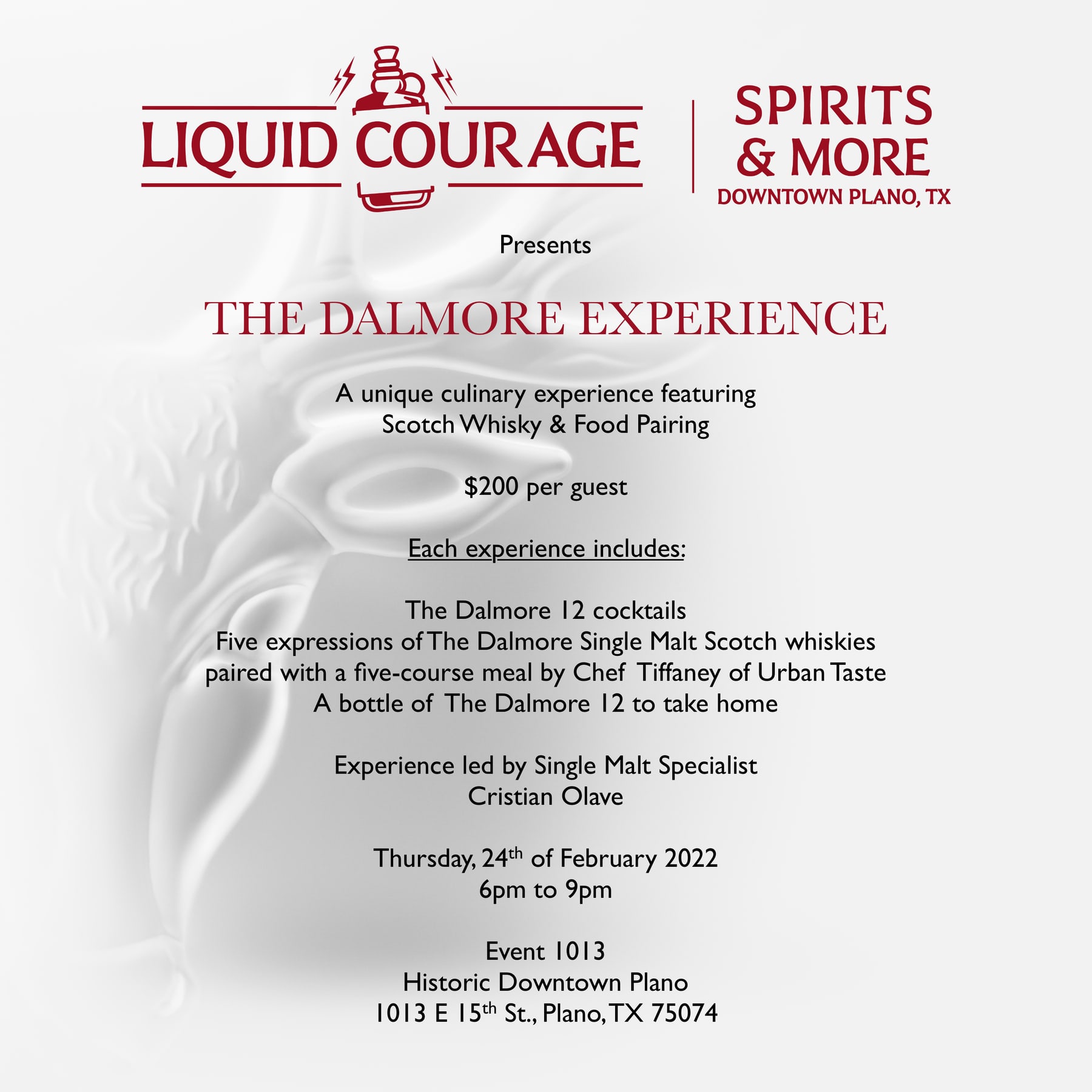 Liquid Courage Presents The Dalmore Experience social post